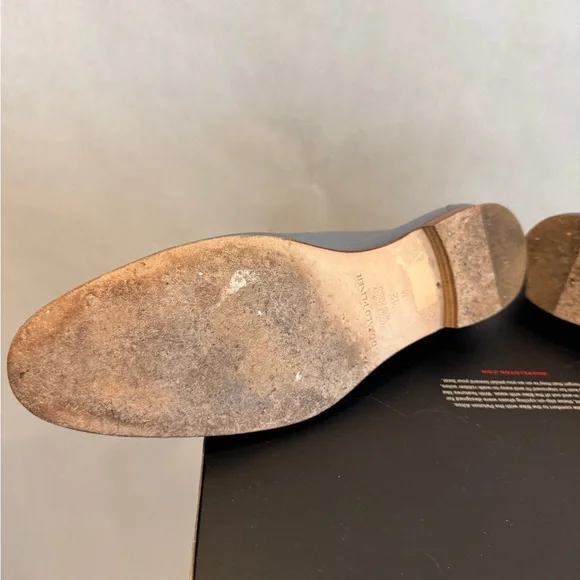 Donald J. Pliner Slate Blue Leather Loafers - Picture 10 of 16